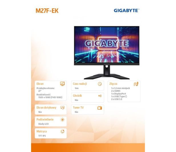Gigabyte 27'' M27F - 1382646 - zdjęcie 10
